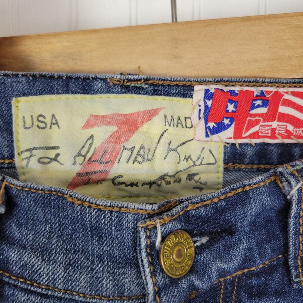 The Great China Wall Blue Boot Cut Jeans with Black Embroidery - Picture 4 of 10